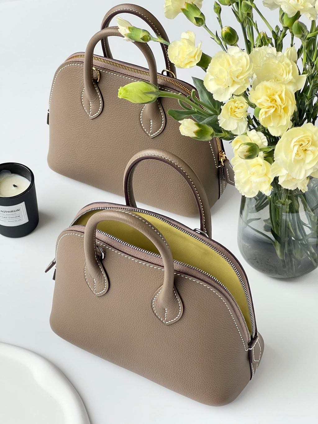HM 25S BOLIDE 18 CM IN TAUPE BROWN TOGO