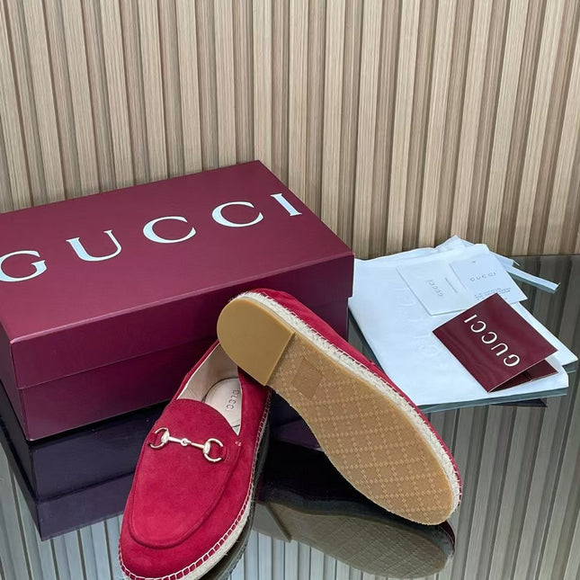 GUCCI 26S LOAFER IN DARK RED SUEDE
