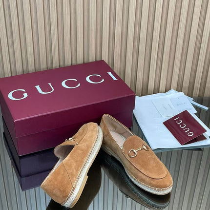 GUCCI 26S LOAFER IN BROWN SUEDE