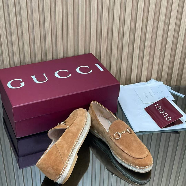 GUCCI 26S LOAFER IN BROWN SUEDE