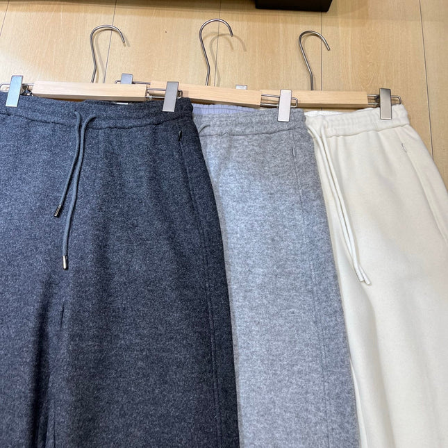 LP 26S LIGHT WOOL-BLEND WIDE-LEG PANTS 625