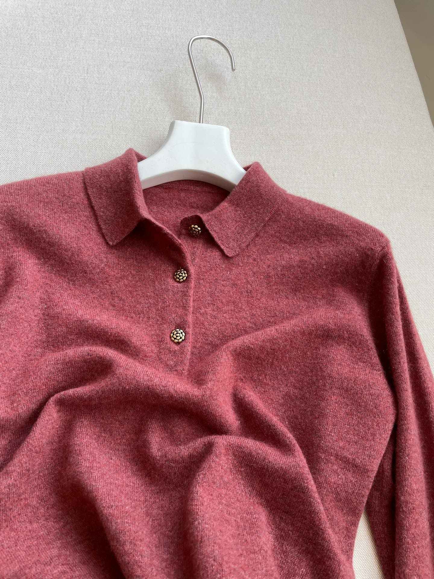 LP 26S LONG-SLEEVE POLO SWEATER 469