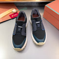 LP TRAIL HIKER WALK SNEAKER BLACK AND AEGEAN MESH BREATHABLE