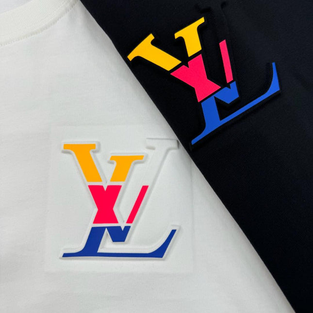 LV T-SHIRT IN BLACK COTTON 238789