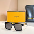 OVERSIZED FF DIAMONDS SQUARE FRAME SUNGLASSES FE40181 IN ACETATE