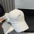 MIUMIU BASEBALL CAP IN WHITE VELVET
