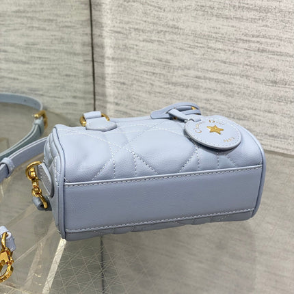 GROOVE MINI 17 BAG IN LIGHT BLUE LAMBSKIN