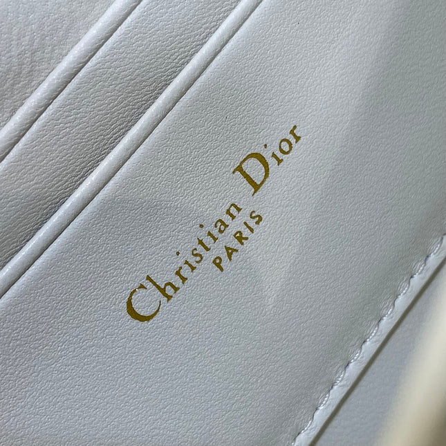 MISS CARO MINI 17 BAG IN WHITE MACROCANNAGE LAMBSKIN