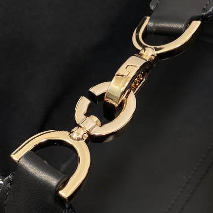 MINI 23 TOUJOURS BAG IN BLACK MIX WHITE CANNAGE TWEED WITH GOLD HARDWARE
