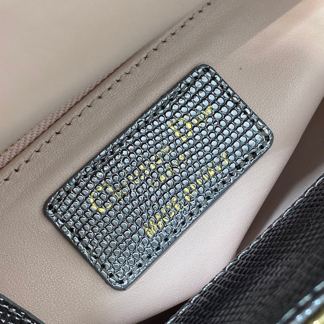 MINI 17 LADY BAG IN GOLD METALLIC LAMBSKIN