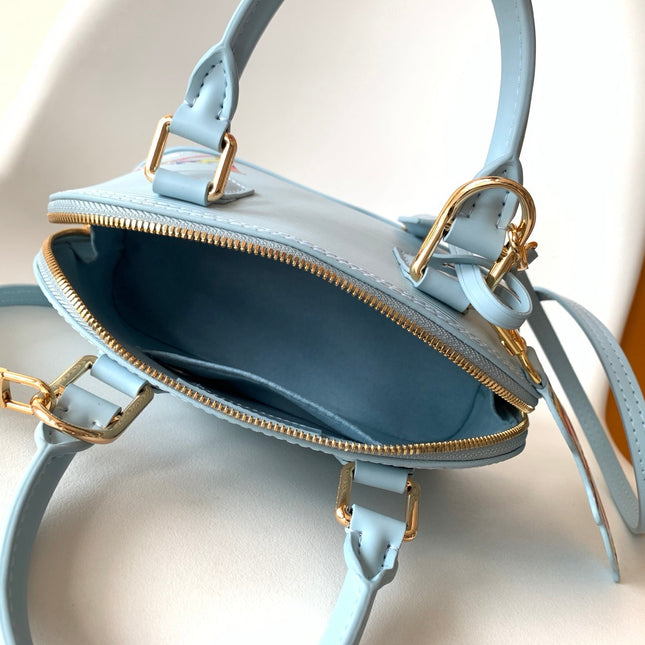 LV 26S ALMA BB BAG 23 IN LIGHT BLUE EPI LEATHER