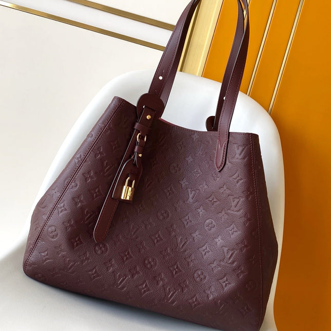 LV 26S ALL IN ONE BAG 56 IN DARK RED MONOGRAM EMPREINTE LEATHER