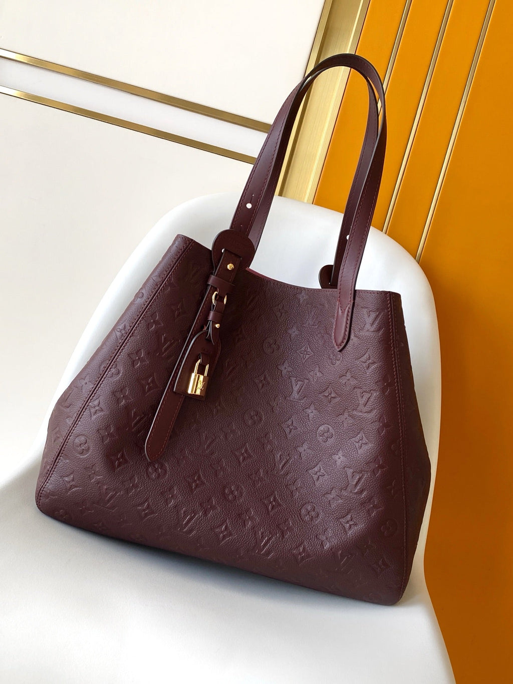 LV 26S ALL IN ONE BAG 56 IN DARK RED MONOGRAM EMPREINTE LEATHER