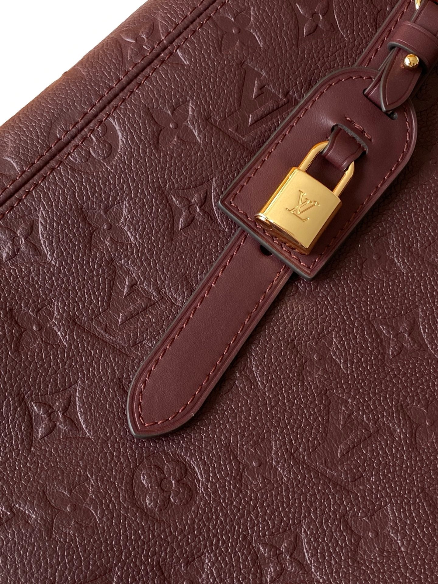 LV 26S ALL IN ONE BAG 56 IN DARK RED MONOGRAM EMPREINTE LEATHER
