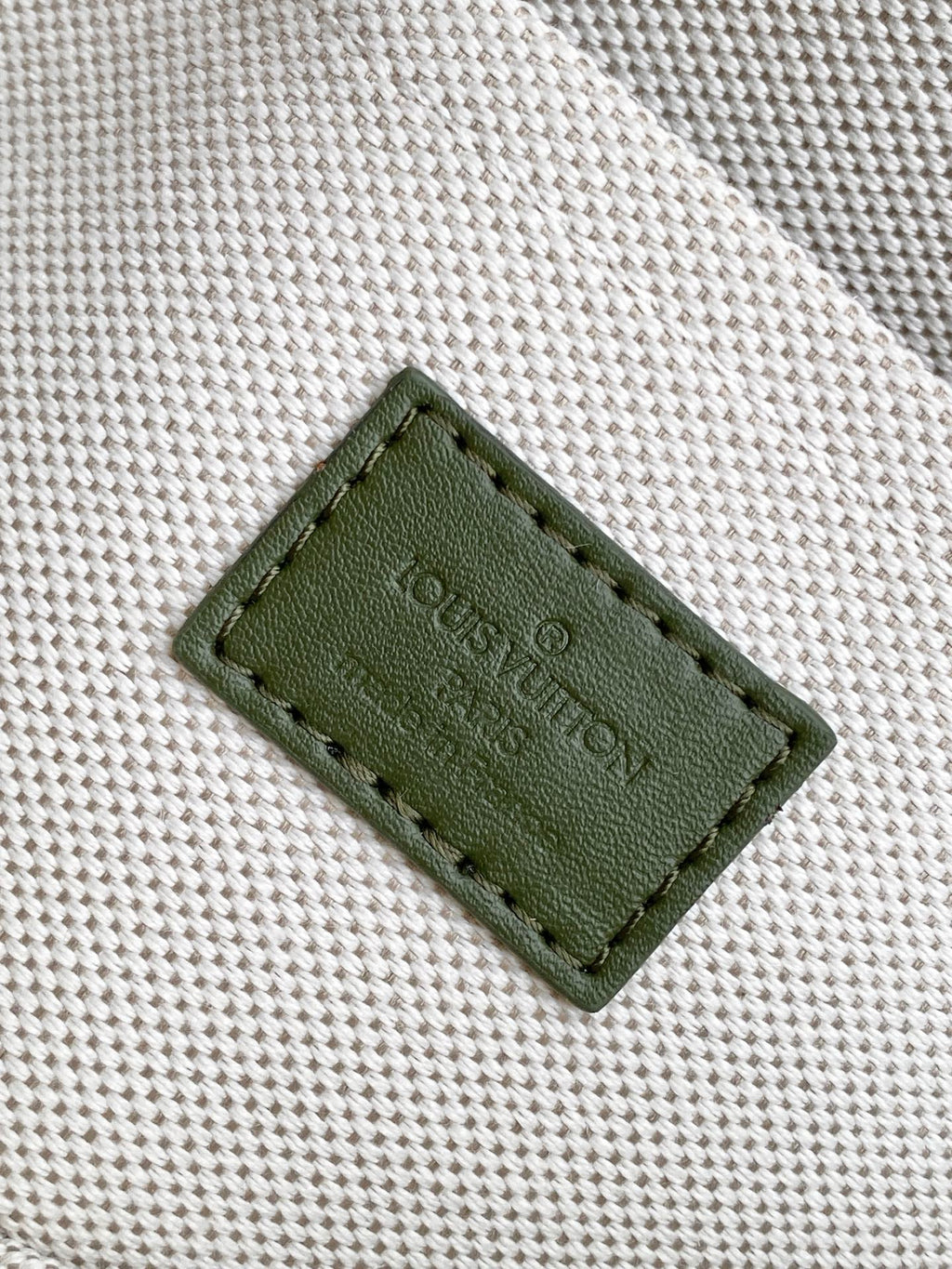 LV 26S CROSSBODY BAG 25 IN GREEN-GRAY CANVAS FABRIC