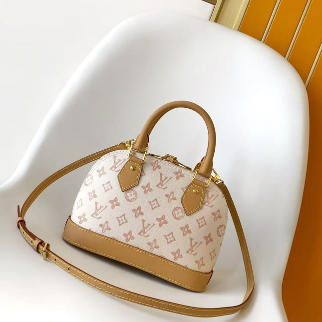LV 26S ALMA BB BAG 23 IN BEIGE MONOGRAM CANVAS