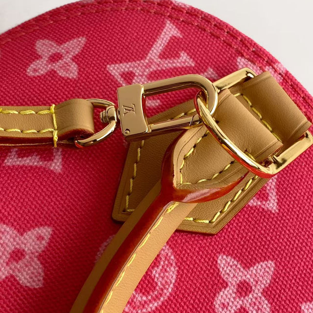 LV 26S ALMA BB BAG 23 IN DARK PINK MONOGRAM CANVAS