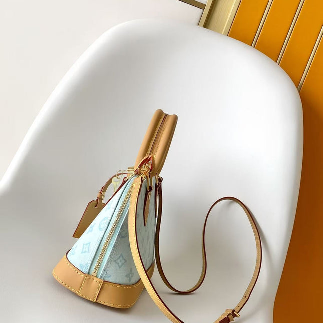 LV 26S ALMA BB BAG 23 IN LIGHT BLUE MONOGRAM CANVAS