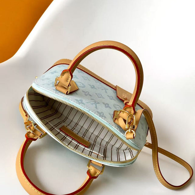 LV 26S ALMA BB BAG 23 IN LIGHT BLUE MONOGRAM CANVAS