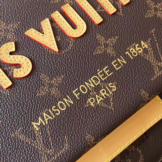 LV 26S TAKE OUT MESSENGER 32 IN BROWN CALFSKIN