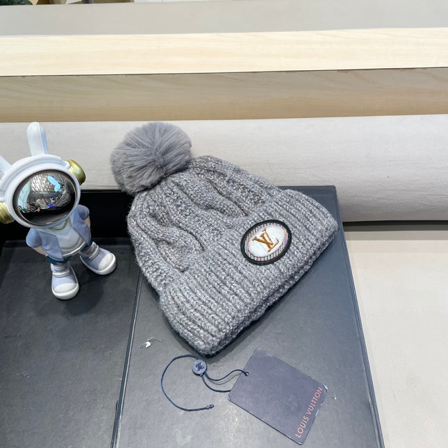 BEANIE HAT IN GRAY WOOL 433485