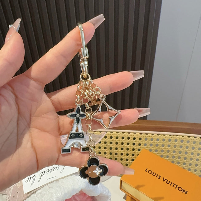 LV MULTI GOLD BAG CHARM FEATURING ENAMEL