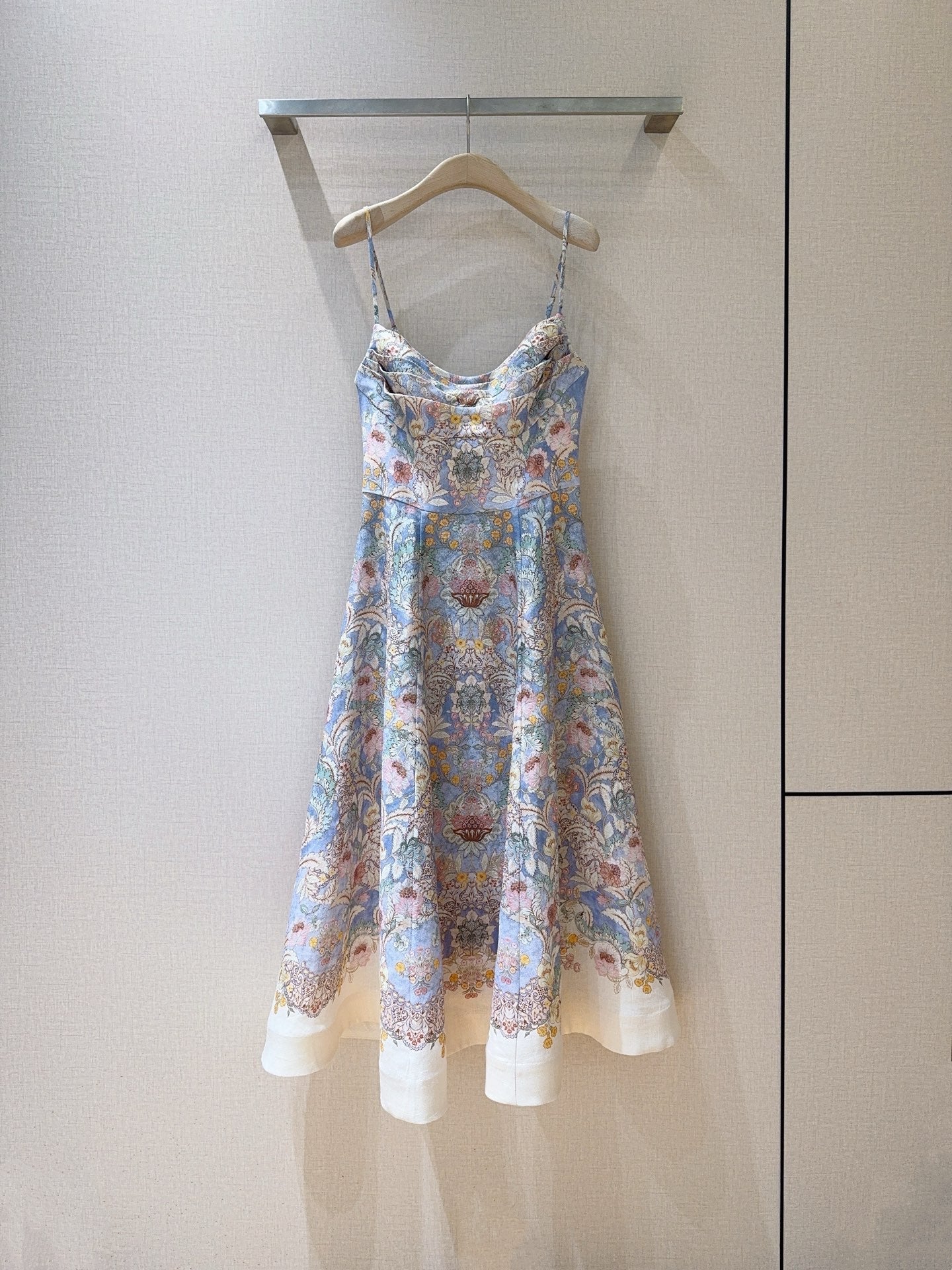 ZIMMERMANN 26S PATTERNED SPAGHETTI STRAP DRESS STYLE 73