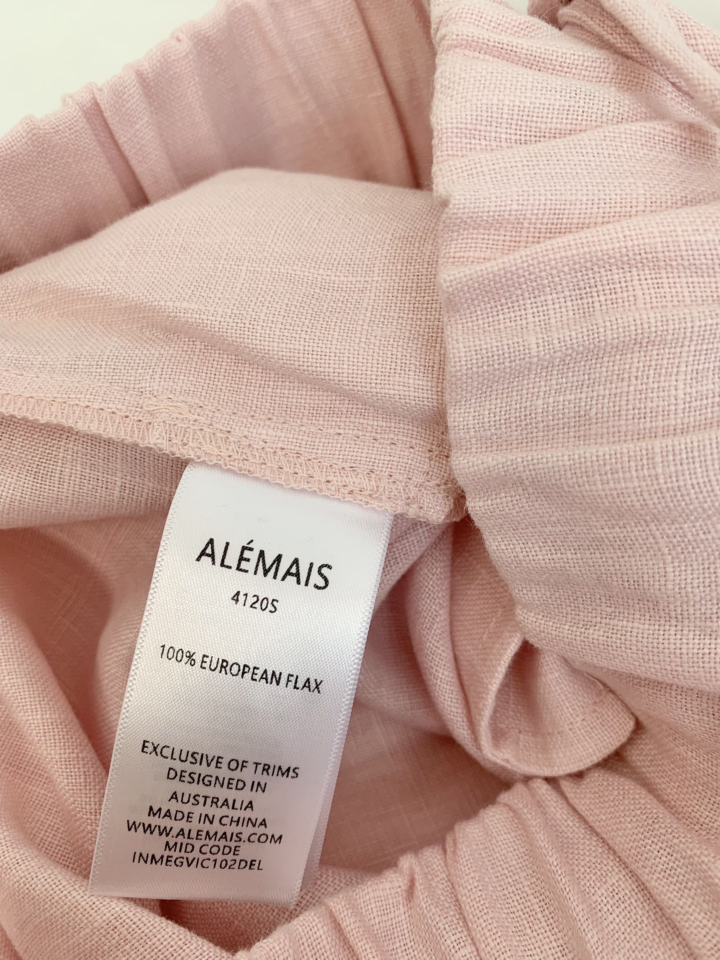 ALEMAIS FLORAL EMBROIDERED SET IN LIGHT PINK 267456