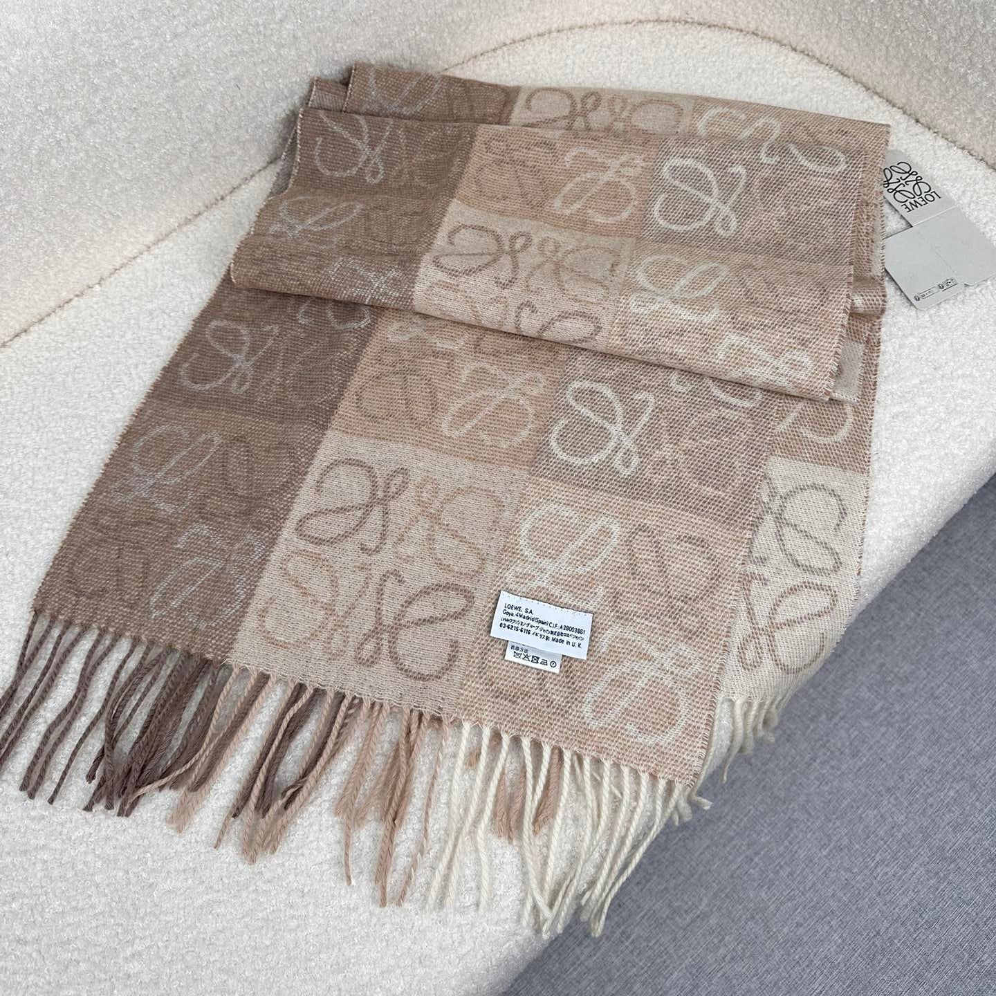 LOEWE 25S SCARF 200 IN CASHMERE 854511