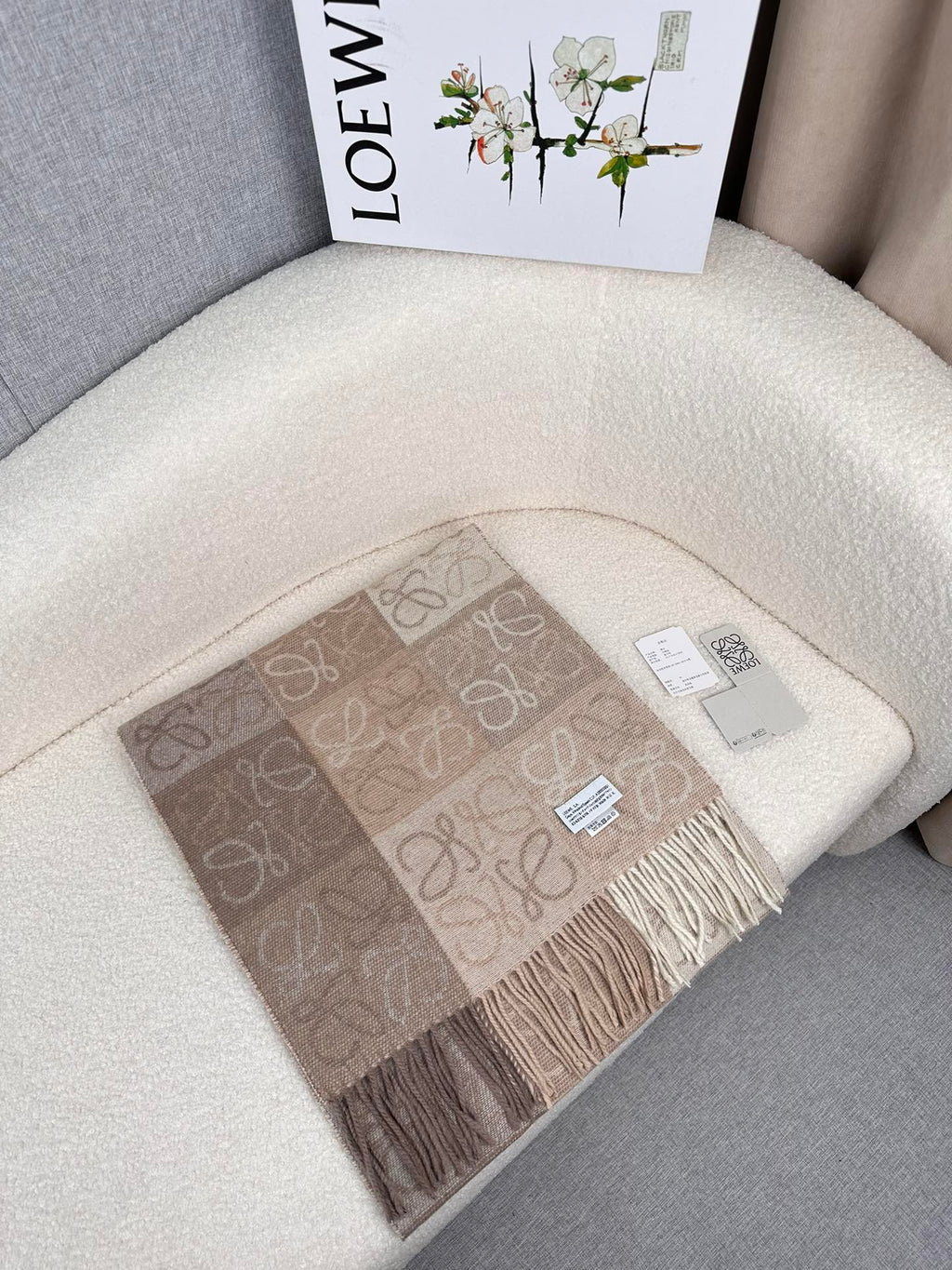 LOEWE 25S SCARF 200 IN CASHMERE 854511
