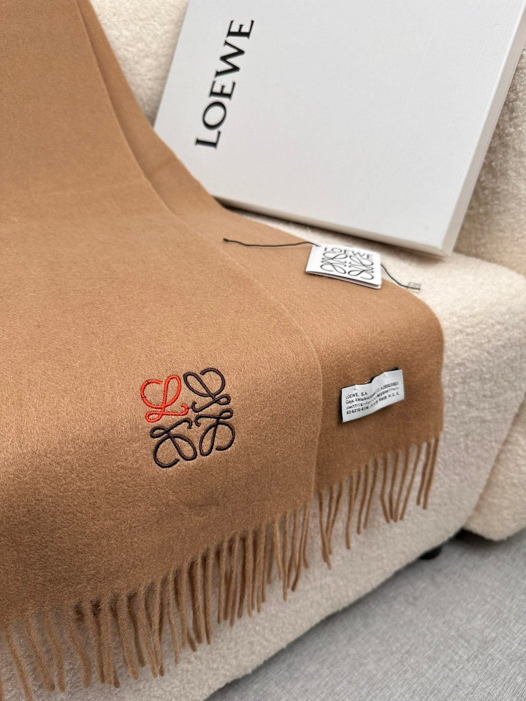 LOEWE 25S SCARF 180 IN CASHMERE 854507