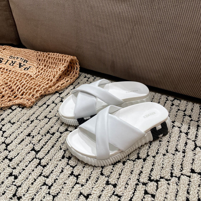 INFRA SANDAL WHITE CALFSKIN