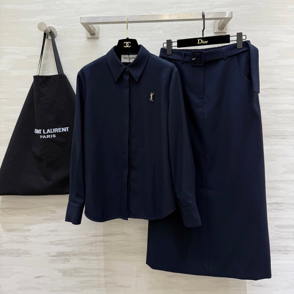 YSL 26S SHIRT AND SKIRT SET 353