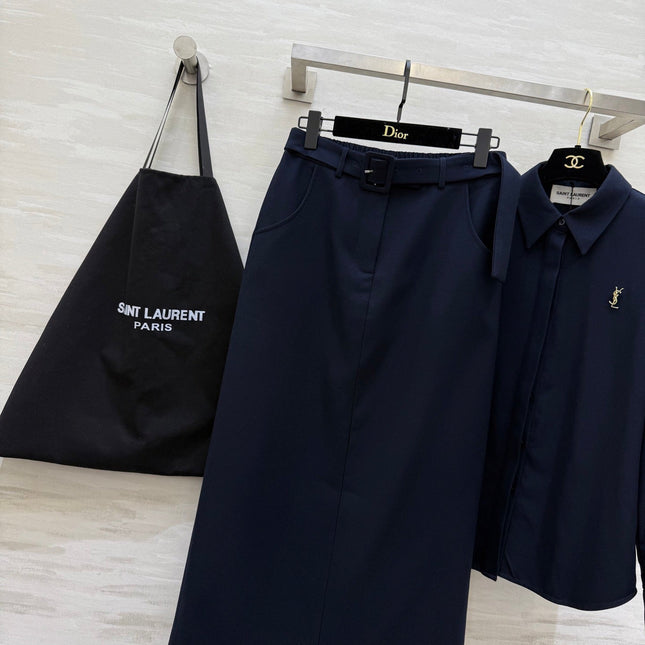 YSL 26S SHIRT AND SKIRT SET 306