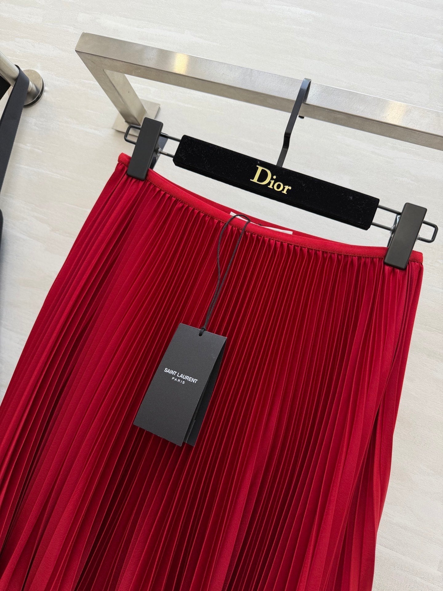 YSL 26S PLEATED MIDI SKIRT 268