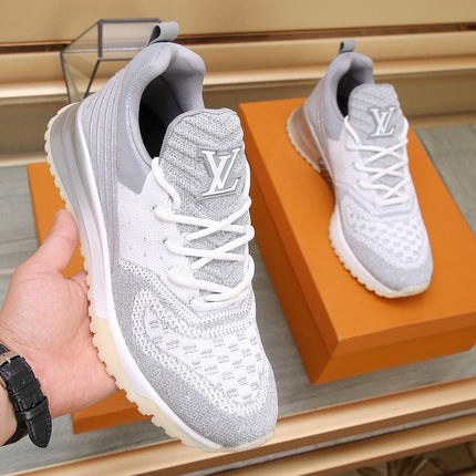 SNEAKERS IN GREY MIX SILVER MESH BREATHABLE AND RUBBER