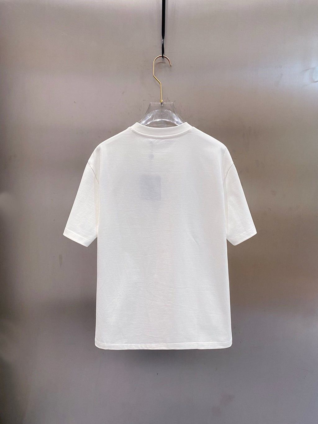 LV T-SHIRT IN WHITE COTTON RED LOGO 238834