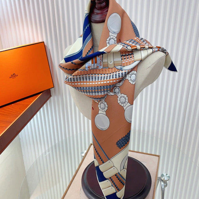 HERMES SCARF 90 IN SILK 147353