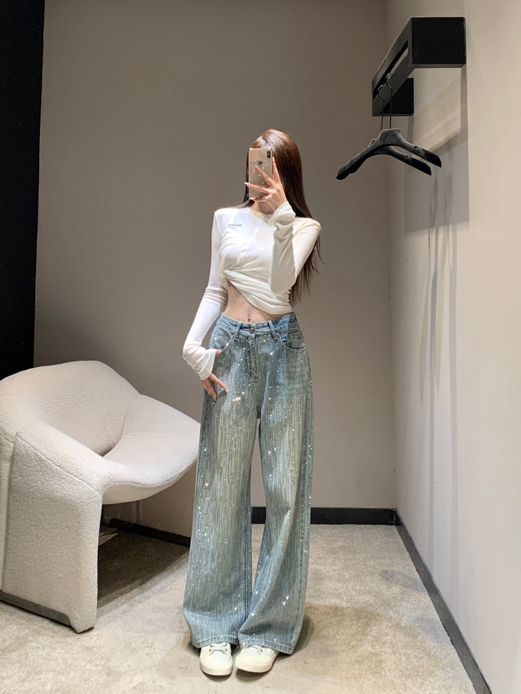 BALENCIAGA 26S WIDE LEG JEANS 005