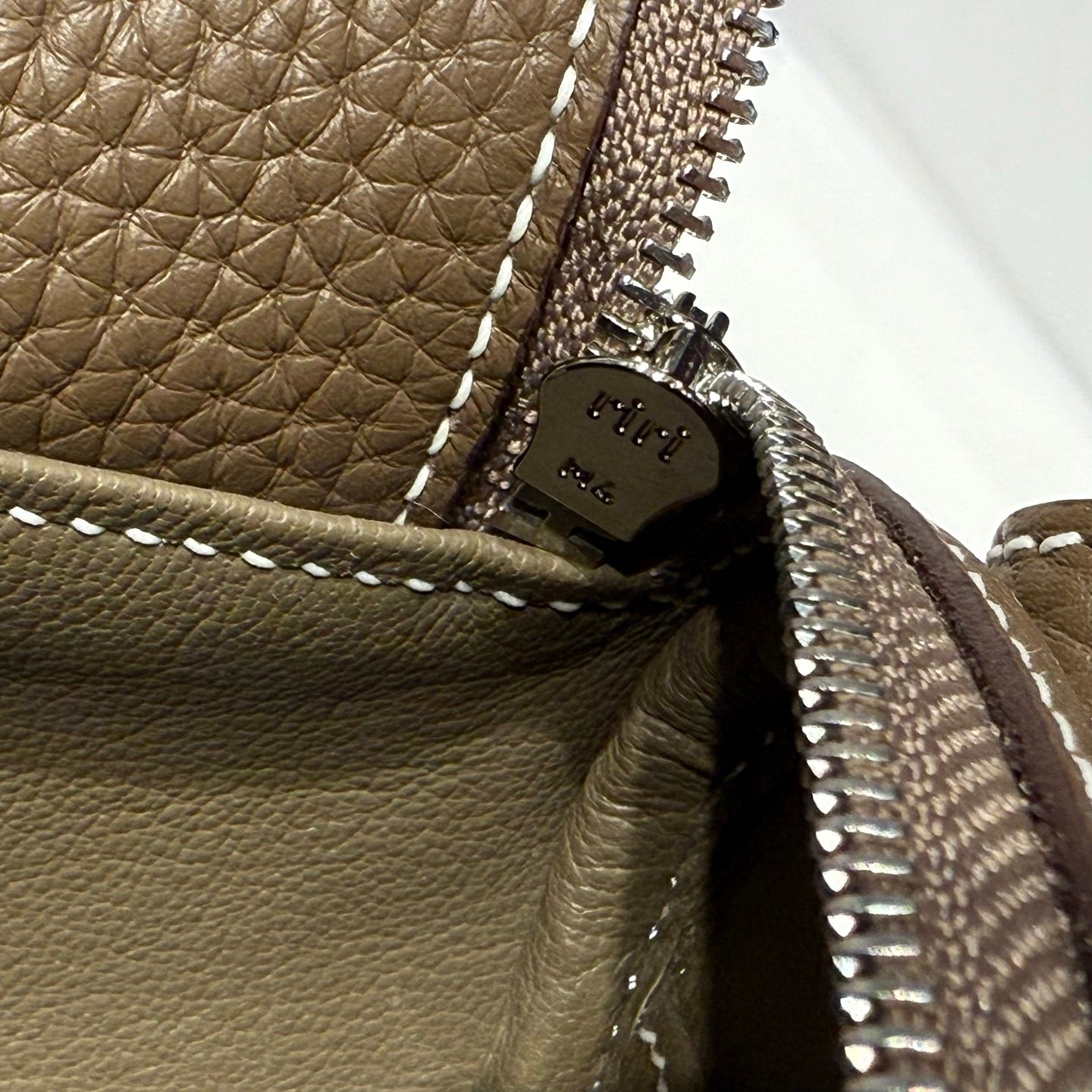 HM MINI LINDY 20 BAG IN BROWN CALFSKIN
