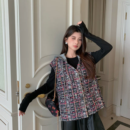 CHANEL 25S ROUND NECK TWEED VEST STYLE 152