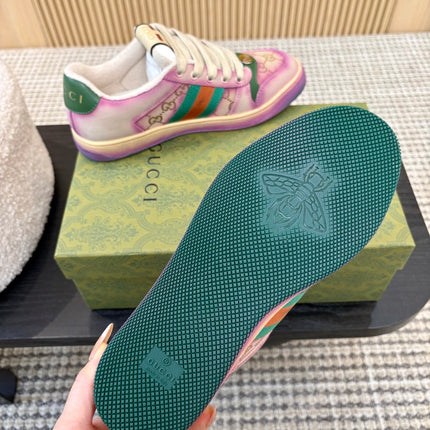 GUCCI 26S SNEAKERS IN PURPLE GRADIENT CANVAS
