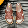 LV OASIS MULE IN CHOCOLATE BROWN CALFSKIN