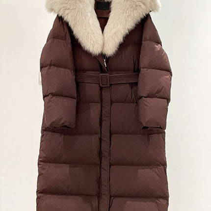 MAX MARA 25S FOX FUR COLLAR DOWN JACKET 178