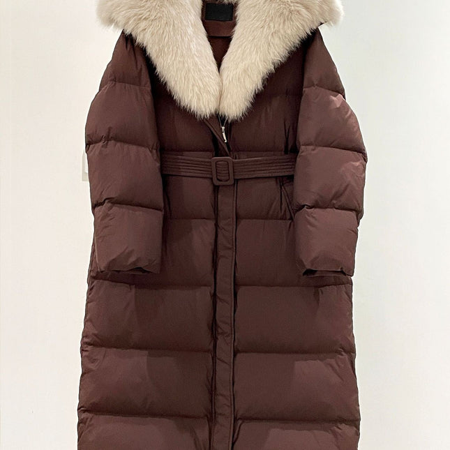 MAX MARA 25S FOX FUR COLLAR DOWN JACKET 178