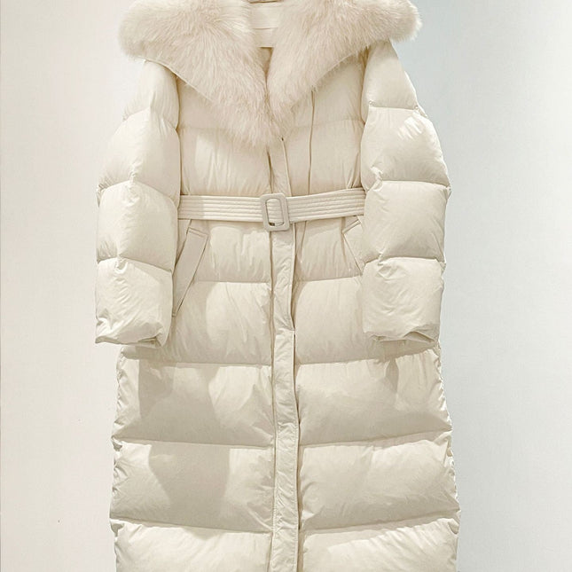 MAX MARA 25S FOX FUR COLLAR DOWN JACKET 179