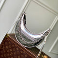LOOP 23 IN SILVER MONOGRAM EMBOSSED CALFSKIN