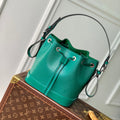 NOÉ BB 20 IN GREEN EPI LEATHER