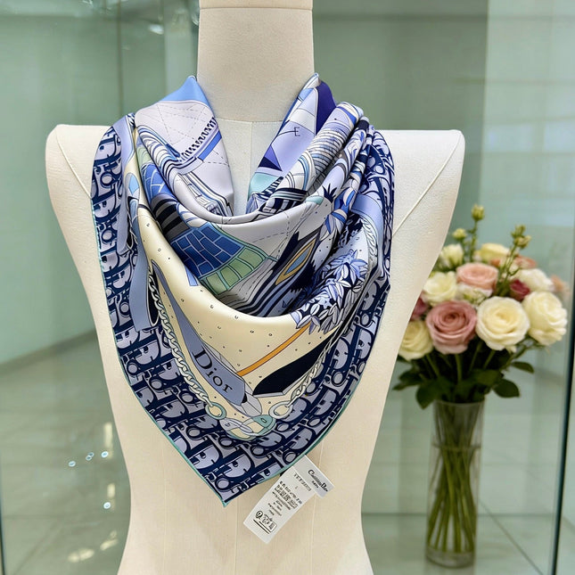 DIOR 26S SCARF 90CM IN SILK 311992