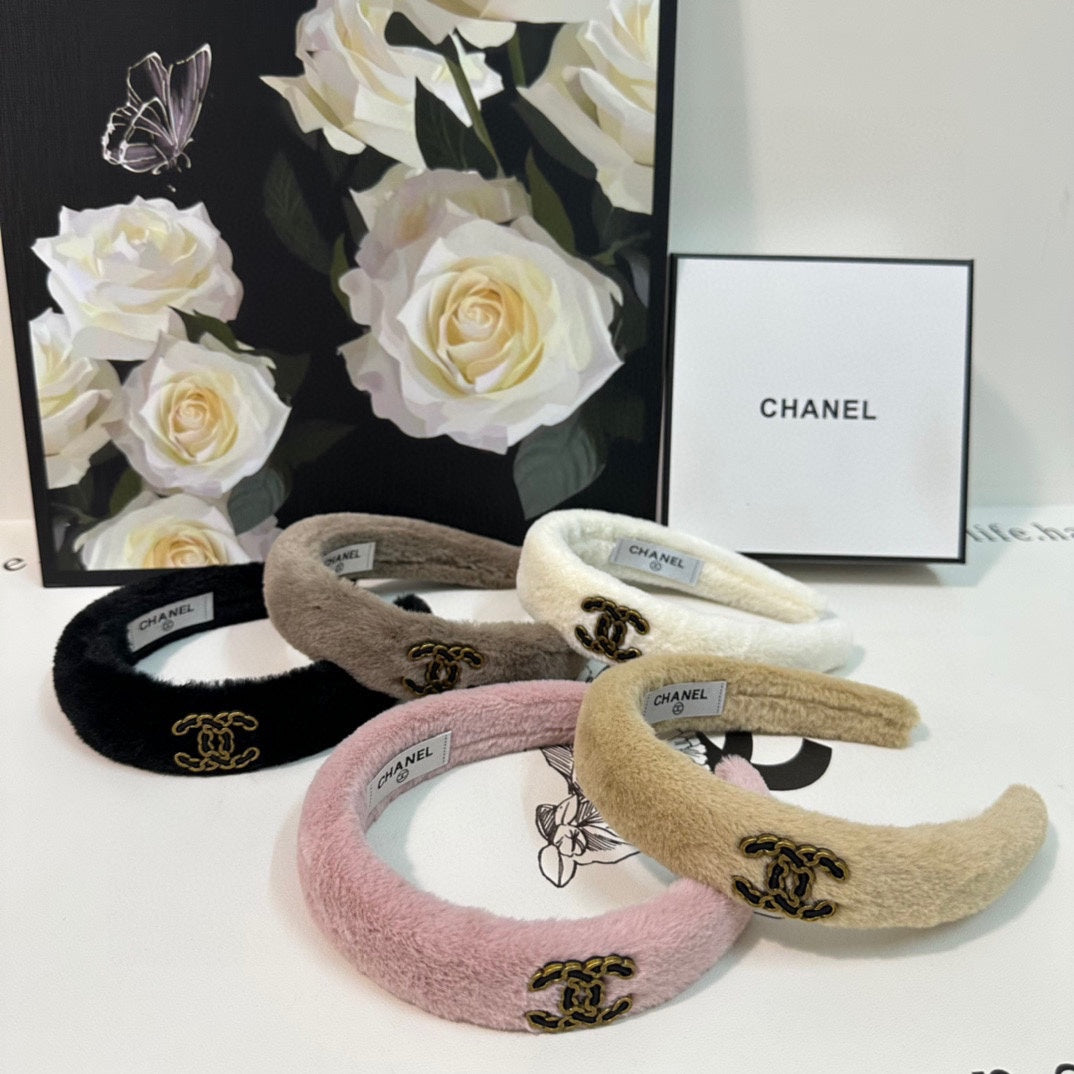BLACK SHEARLING HEADBAND 151385
